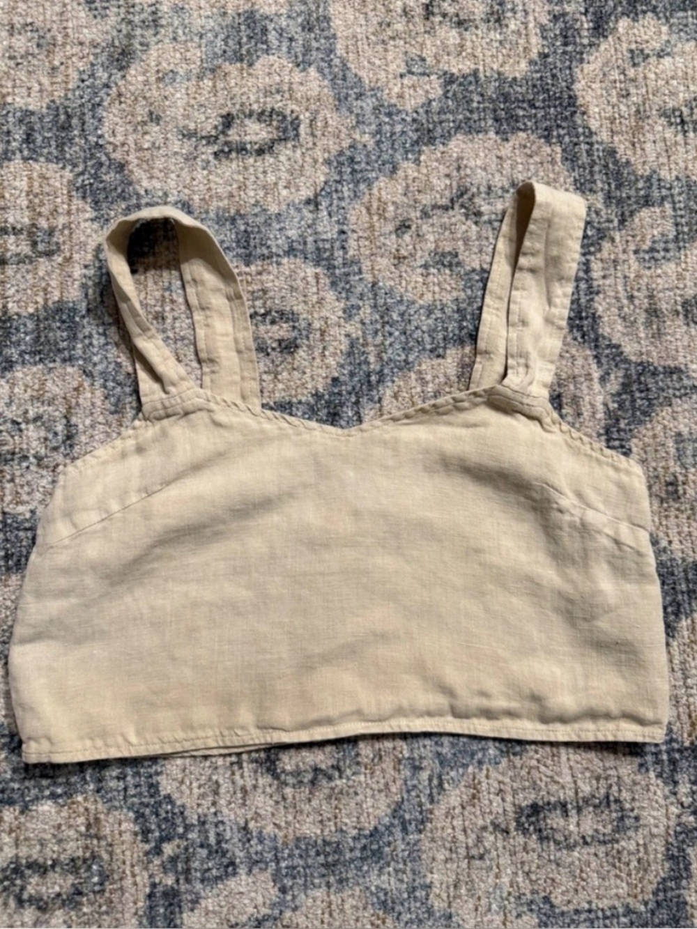 MATE the Label Beige Linen Tank Top
